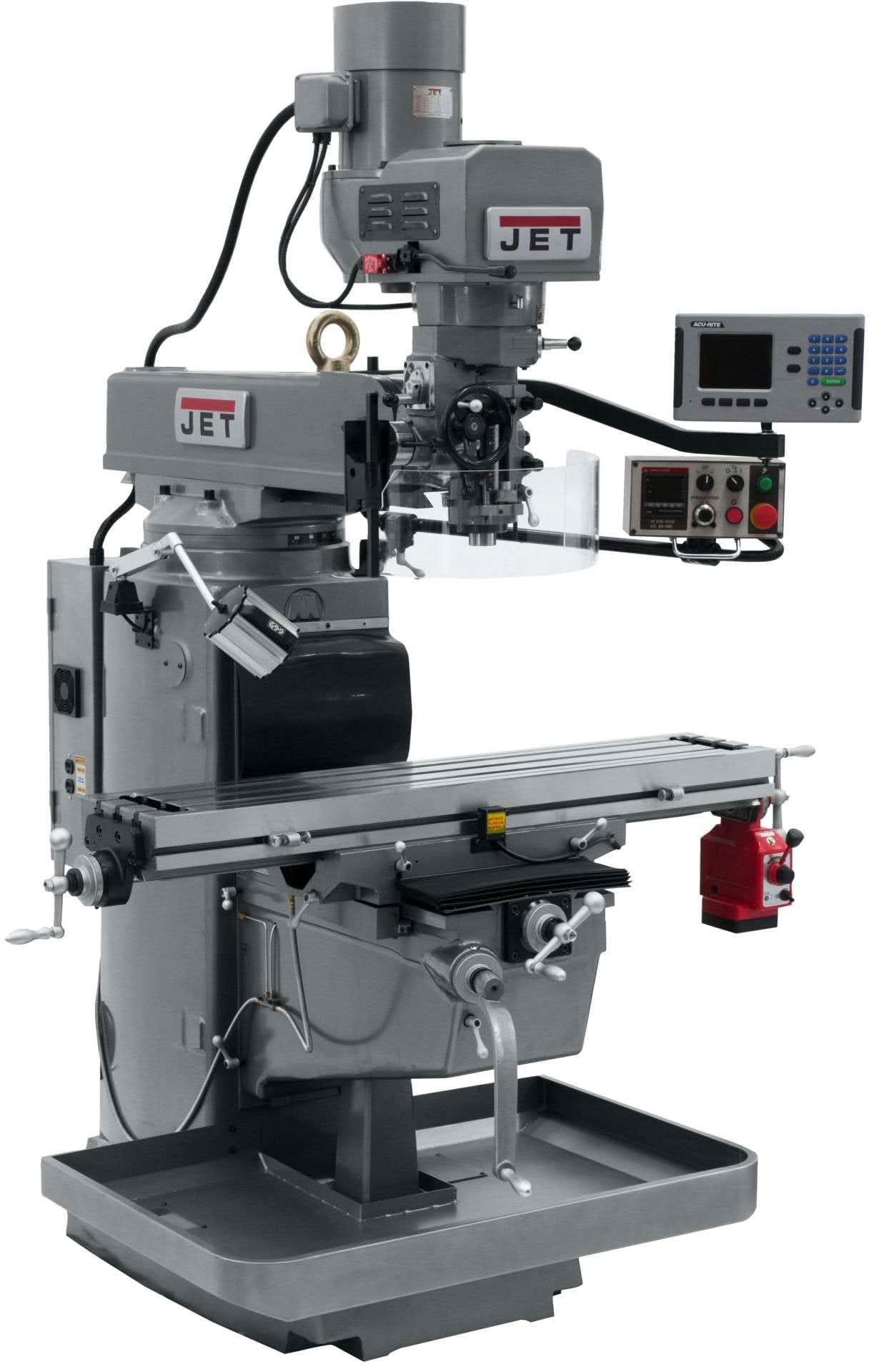 Jet Tools 690624 JTM-1050EVS2/230 Mill With 3-Axis Acu-Rite 200S DRO (Knee) With X-Axis Powerfeed - Image 3