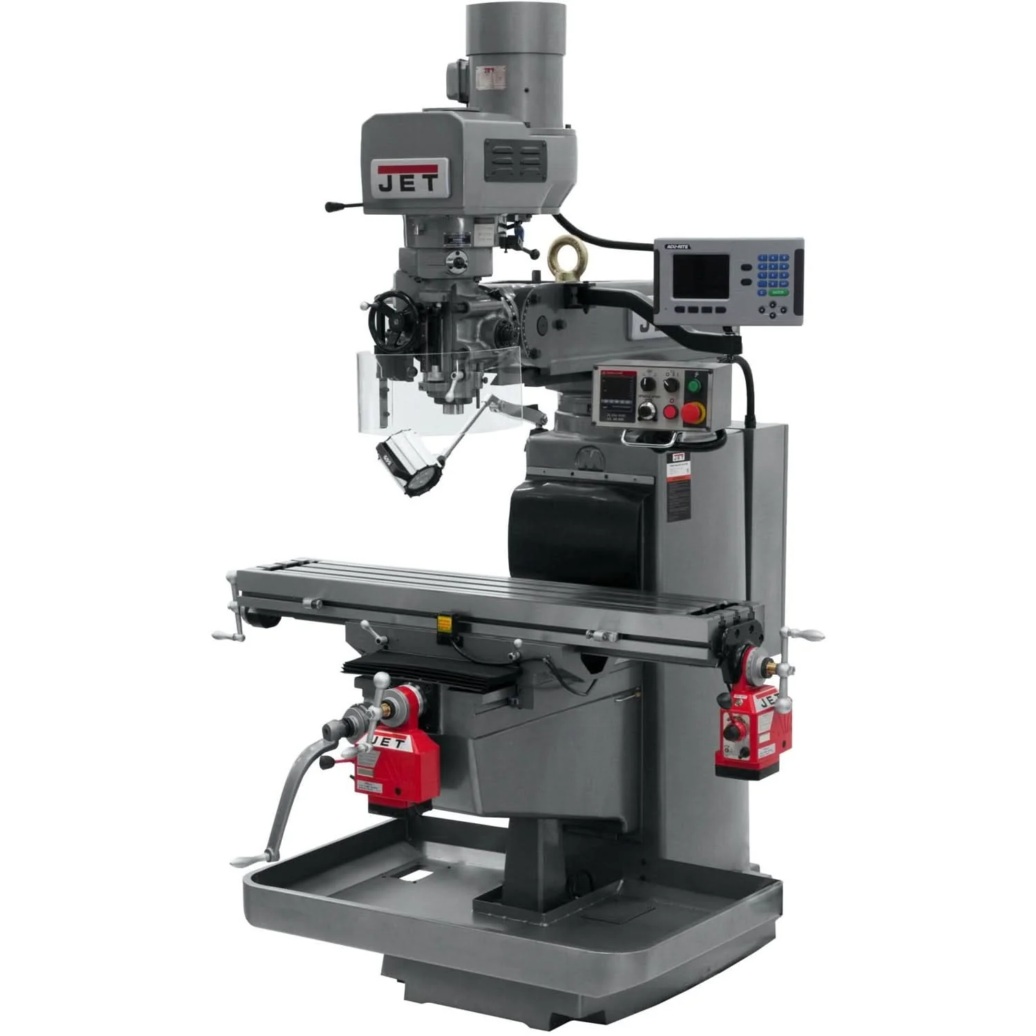 Jet Tools 690626 JTM-1050EVS2/230 Mill With 3-Axis Acu-Rite 200S DRO (Knee) With X and Y-Axis Powerfeeds - Image 1