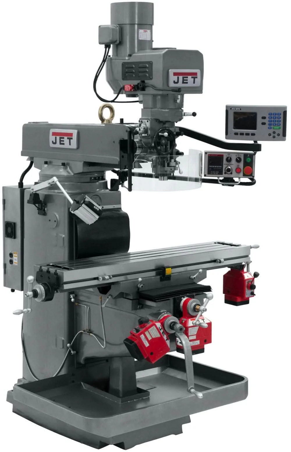 Jet Tools 690628 JTM-1050EVS2/230 Mill With 3-Axis Acu-Rite 200S DRO (Knee) With X, Y and Z-Axis Powerfeeds - Image 2