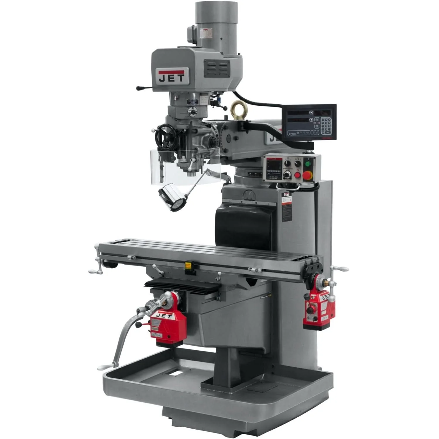 Jet Tools 690636 JTM-1050EVS2/230 Mill With Newall DP700 DRO With X and Y-Axis Powerfeeds - Image 1
