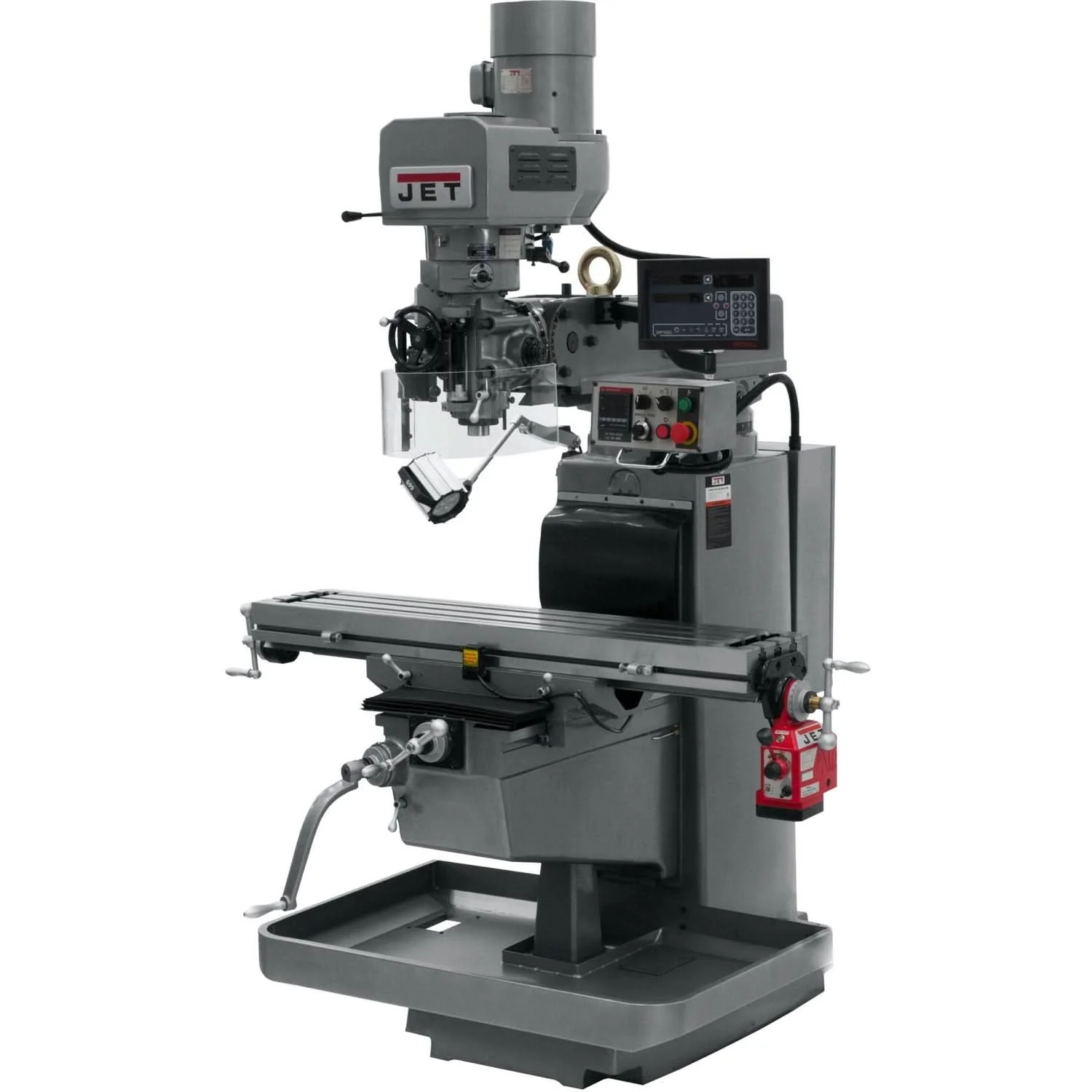 Jet Tools 690644 JTM-1050EVS2/230 Mill With 3-Axis Newall DP700 DRO (Quill) With X-Axis Powerfeed - Image 1