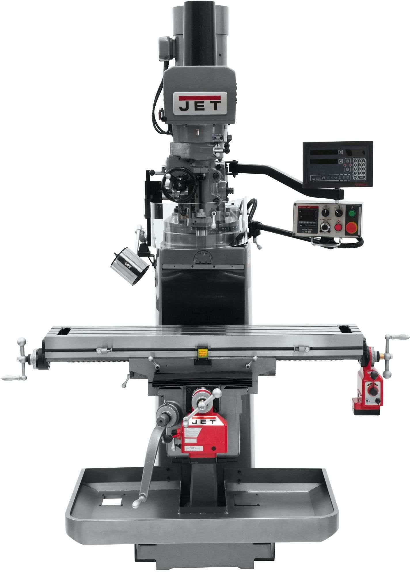 Jet Tools 690647 JTM-1050EVS2/230 Mill With 3-Axis Newall DP700 DRO (Quill) With X and Y-Axis Powerfeeds - Image 3