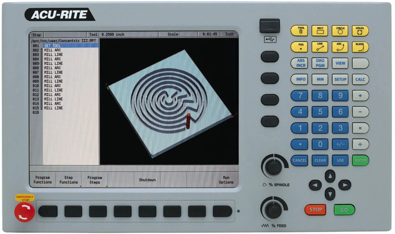 Jet Tools 690676 JTM-1050EVS2/230 Mill With 3-Axis Acu-Rite MilPwr G2 CNC Controller - Image 3