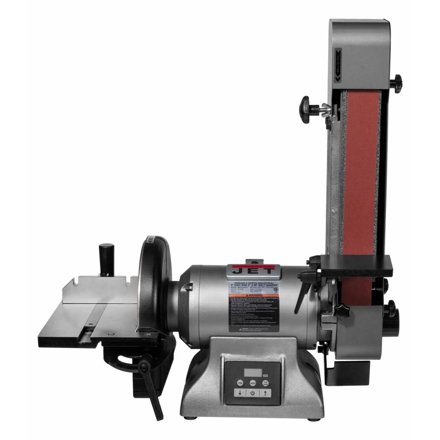 Jet 577842 IBDG-248VS Variable Speed Industrial 2 x 48-Inch Belt and 9-Inch Disc Grinder - Image 1
