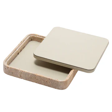 GIOBAGNARA | GIZA LEATHER & MARBLE SQUARE BOX #3 | $855.00 - Image 2