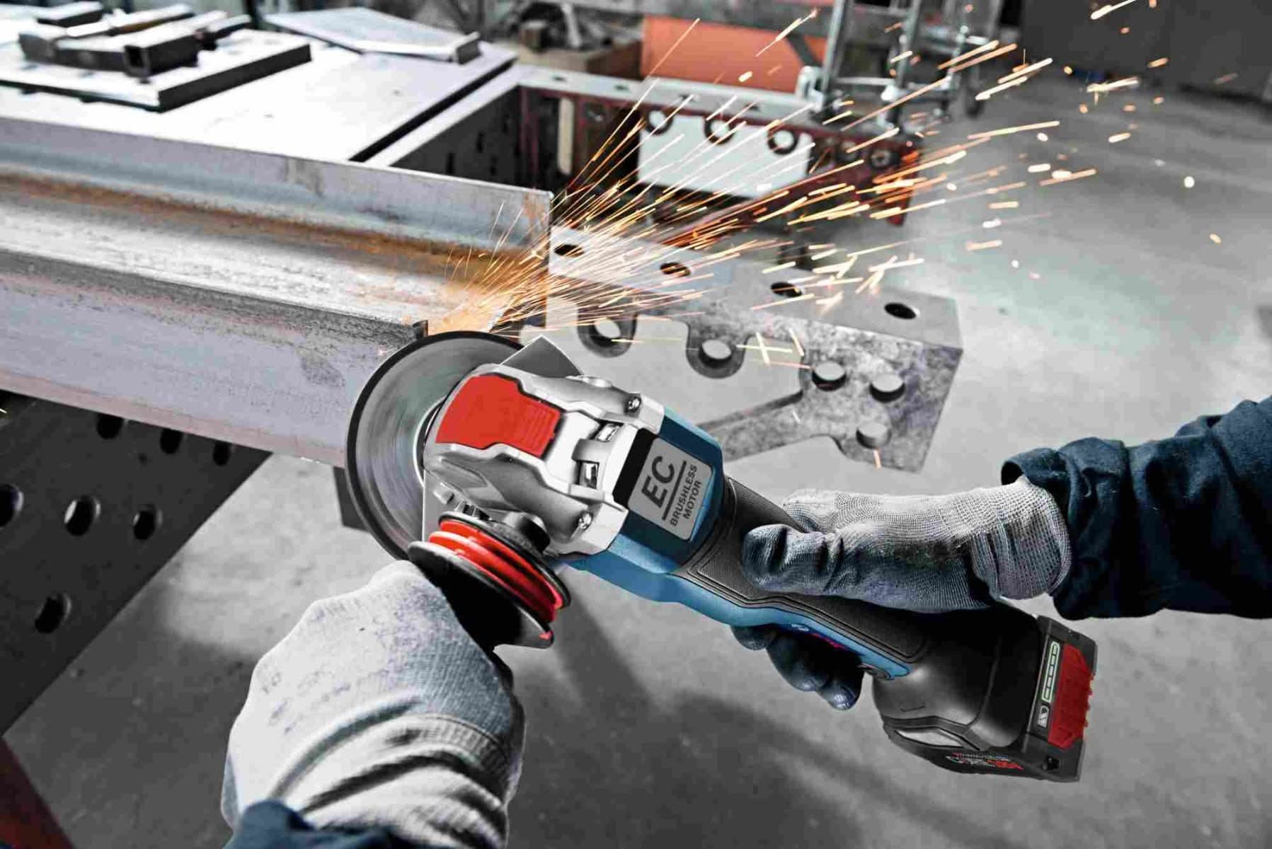 Bosch GWX18V-50PCB14 4-1/2"-5" 18V Cordless Brushless X-Lock Grinder 8.0Ah Kit - Image 2
