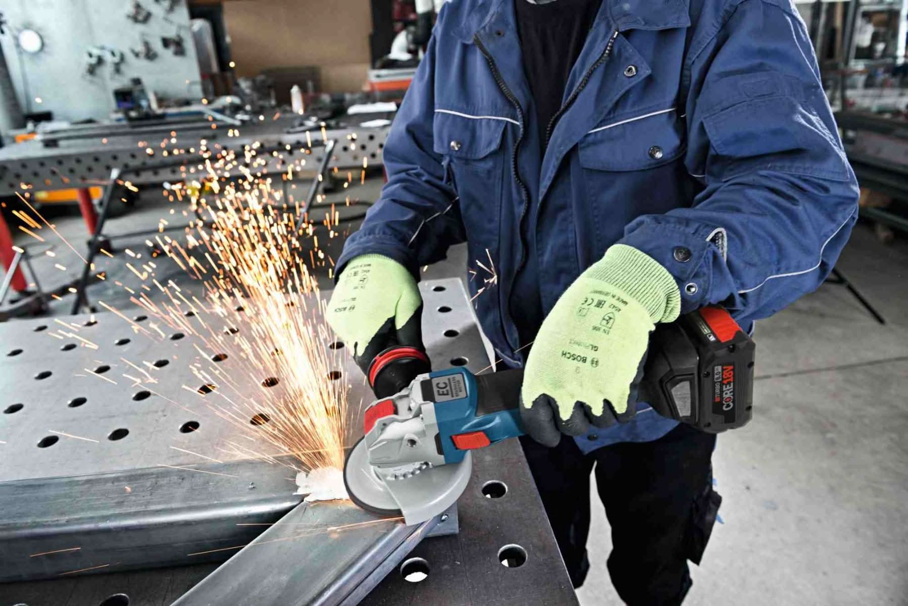 Bosch GWX18V-50PCB14 4-1/2"-5" 18V Cordless Brushless X-Lock Grinder 8.0Ah Kit - Image 3