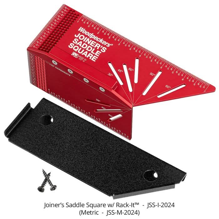 Woodpeckers JSS-M-2024 Joiner’s Saddle Square w/ Rack-It, Metric