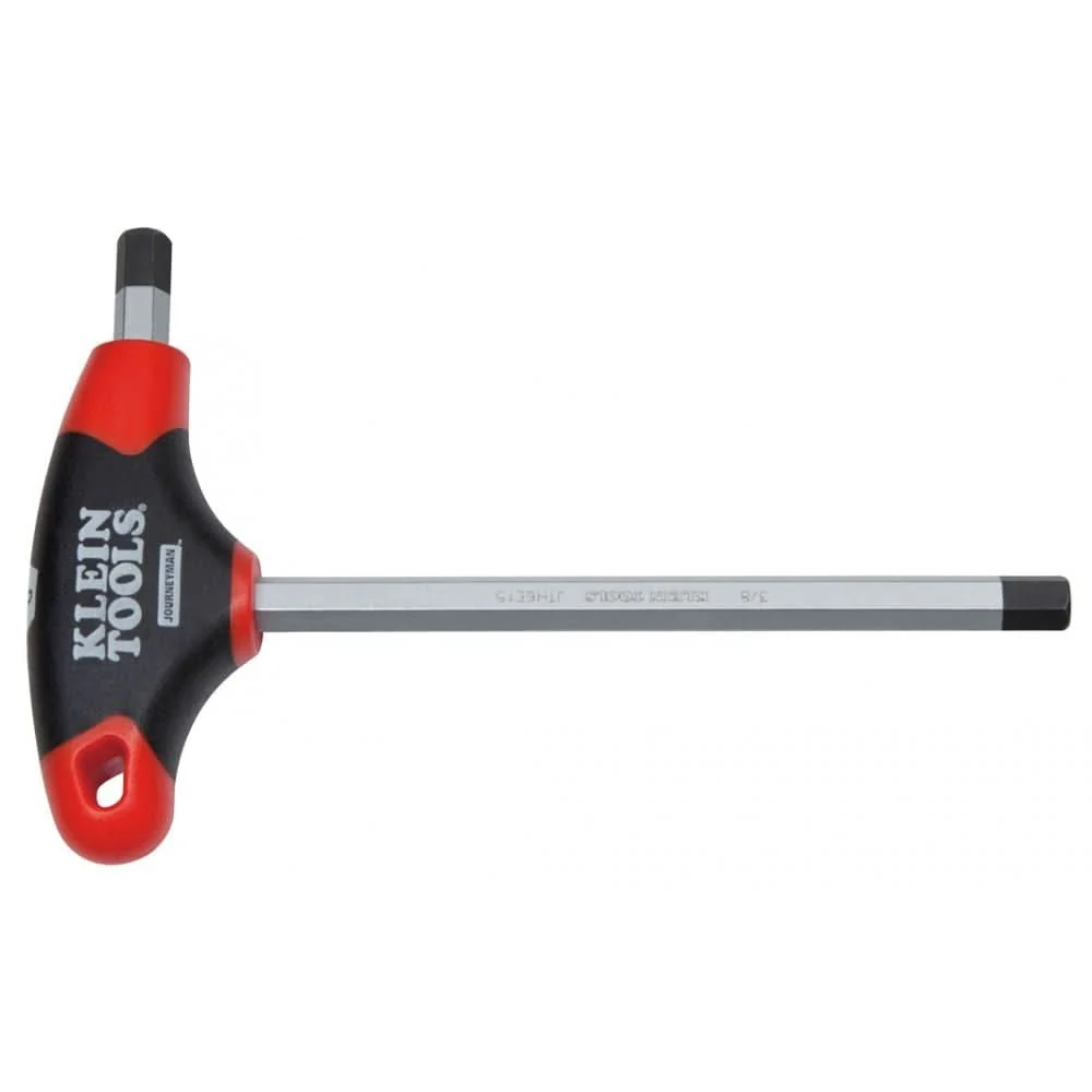 Klein Tools JTH6E08 1/8-Inch Hex Key, Journeyman T-Handle, 6-Inch