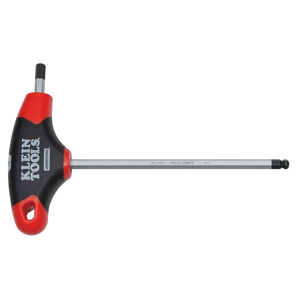 Klein Tools JTH6E10BE 5/32-Inch Ball-End Hex Key, Journeyman T-Handle, 6-Inch