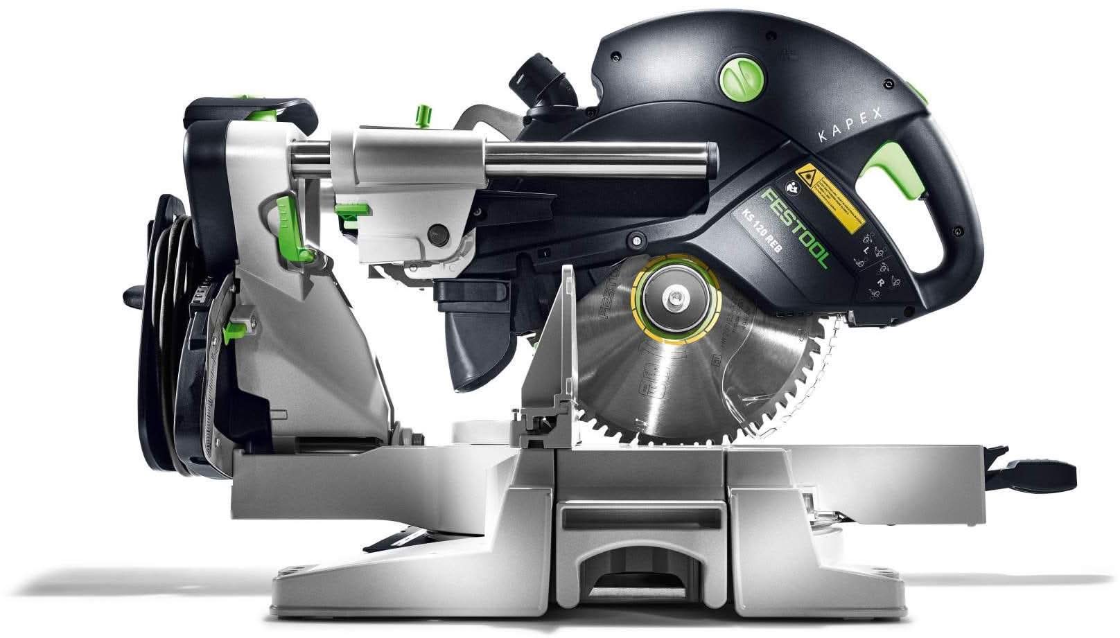 Festool KS 120 REB Kapex Sliding Compound Miter Saw with Universal & Fine Tooth Kapex Blade Set - Image 2