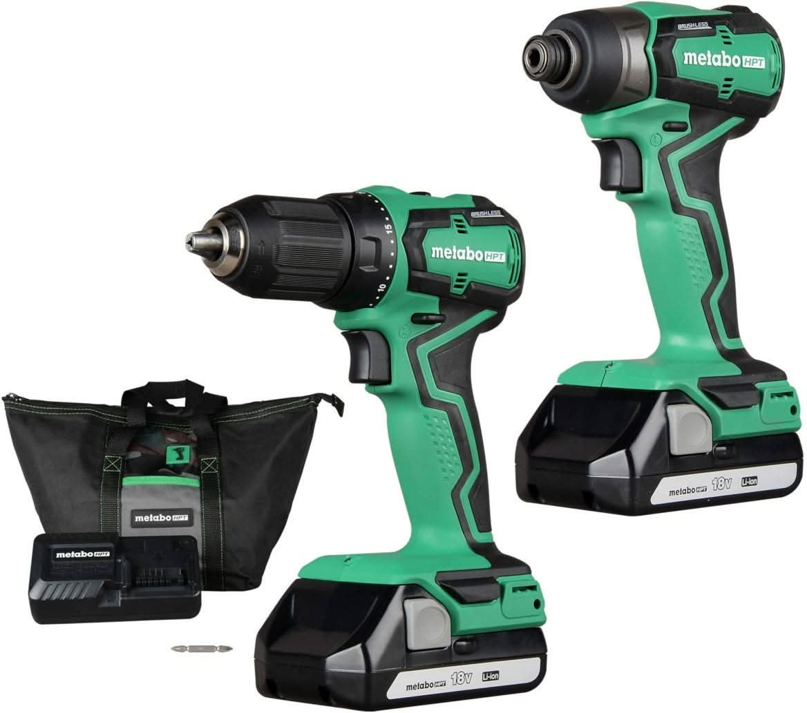 Metabo HPT KC18DDX 18V Cordless Oscillating Multi-Tool, Impact Driver and Drill 1.5 Ah Kit plus 30 oz Vacuum Insulated Tumbler - Image 2