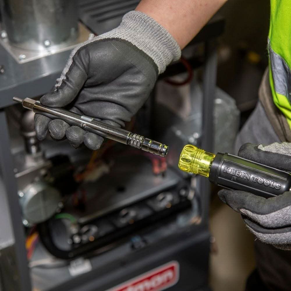 Klein 32596 HVAC Slide Drive Multi-Bit Screwdriver / Nut Driver, 8-in-1 - Image 2