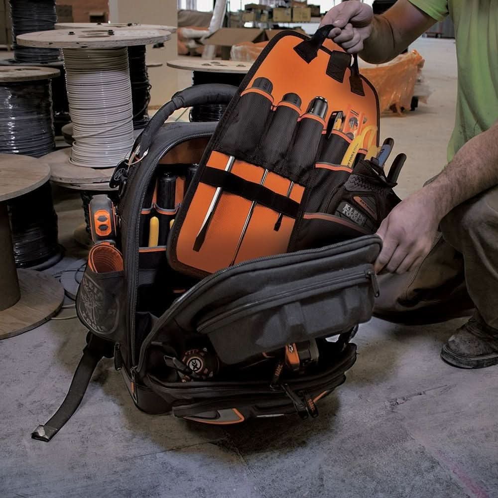 Klein 55485 Tradesman Pro Tool Master Tool Bag Backpack, 48 Pockets, 19.5-Inch - Image 2
