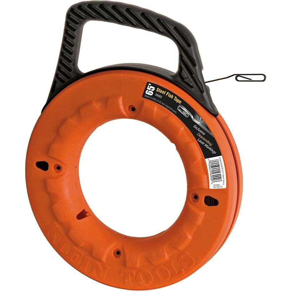 Klein 56002 1/8″ Wide Steel Fish Tape – 65′