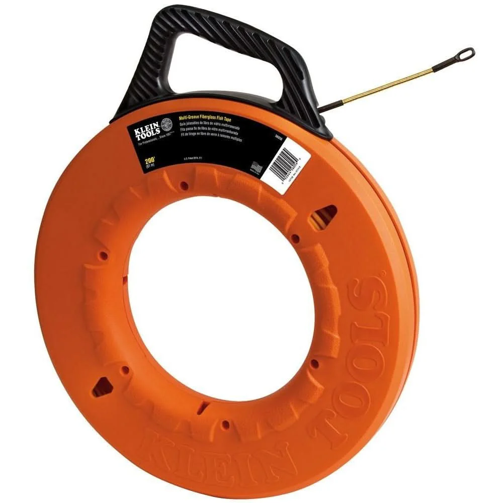 Klein 56056 Multi-Groove Fiberglass Fish Tape 200-Foot - Image 1