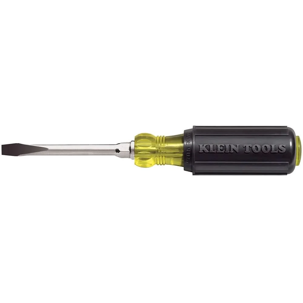 Klein 602-3 7/32" Keystone-Tip Screwdriver  3" Heavy-Duty Round-Shank - Image 1