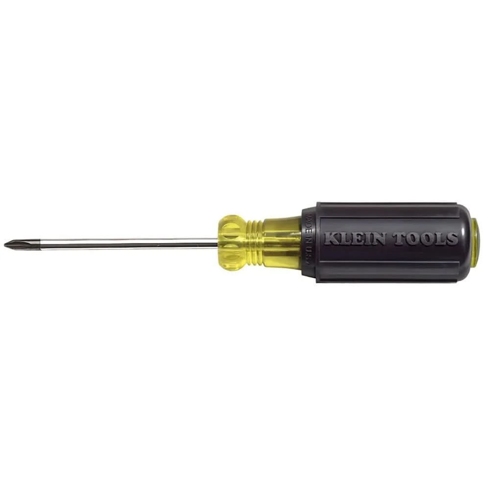 Klein 603-3 #1 Profilated Phillips-Tip Screwdriver  3″ Round-Shank