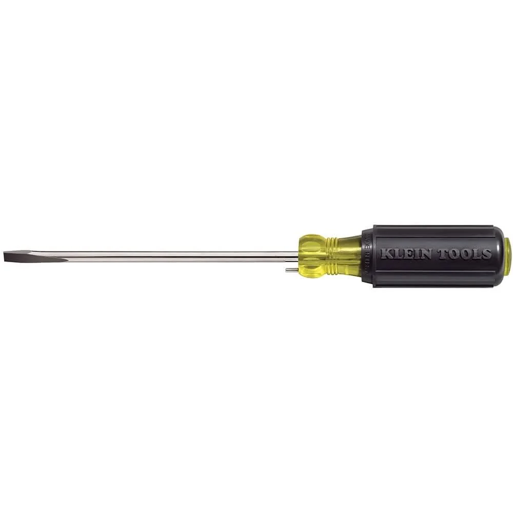 Klein 605-6B 1/4" Wire Bending Cabinet-Tip Screwdriver - 6" Round-Shank - Image 1