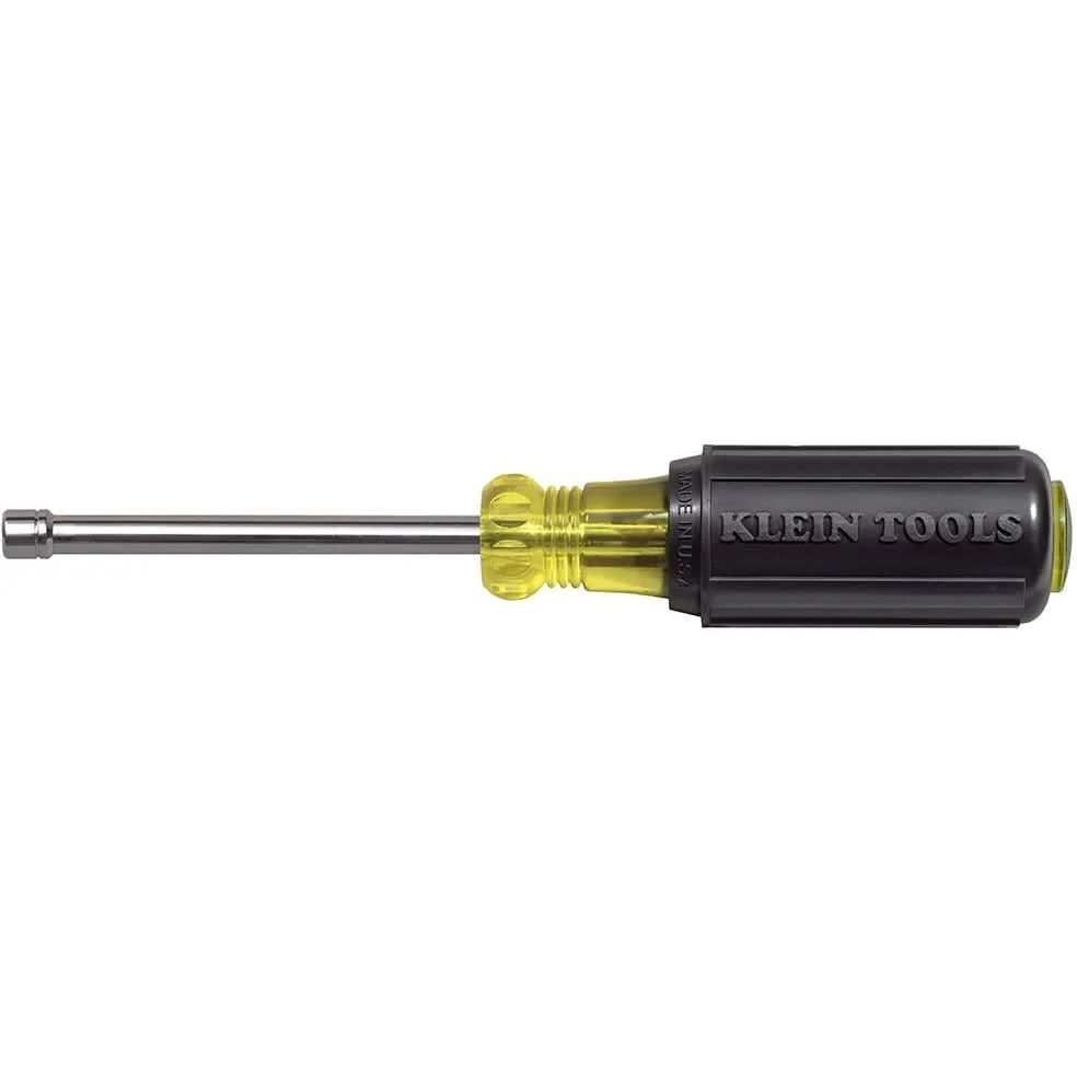 Klein 630-4MM 4 mm Cushion-Grip Hollow-Shank Nut Driver - 3"-Shank - Image 1