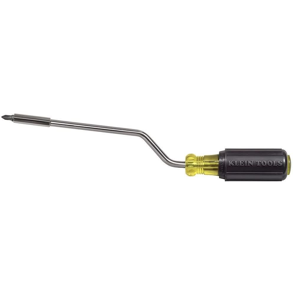 Klein 67100 Multi-Bit Screwdriver, 2-in-1 Rapi-Drive Phillips and Slotted Bits - Image 1