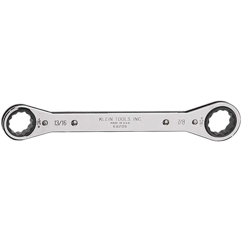 Klein 68206 Ratcheting Box Wrench - 13/16" x 7/8" - Image 1