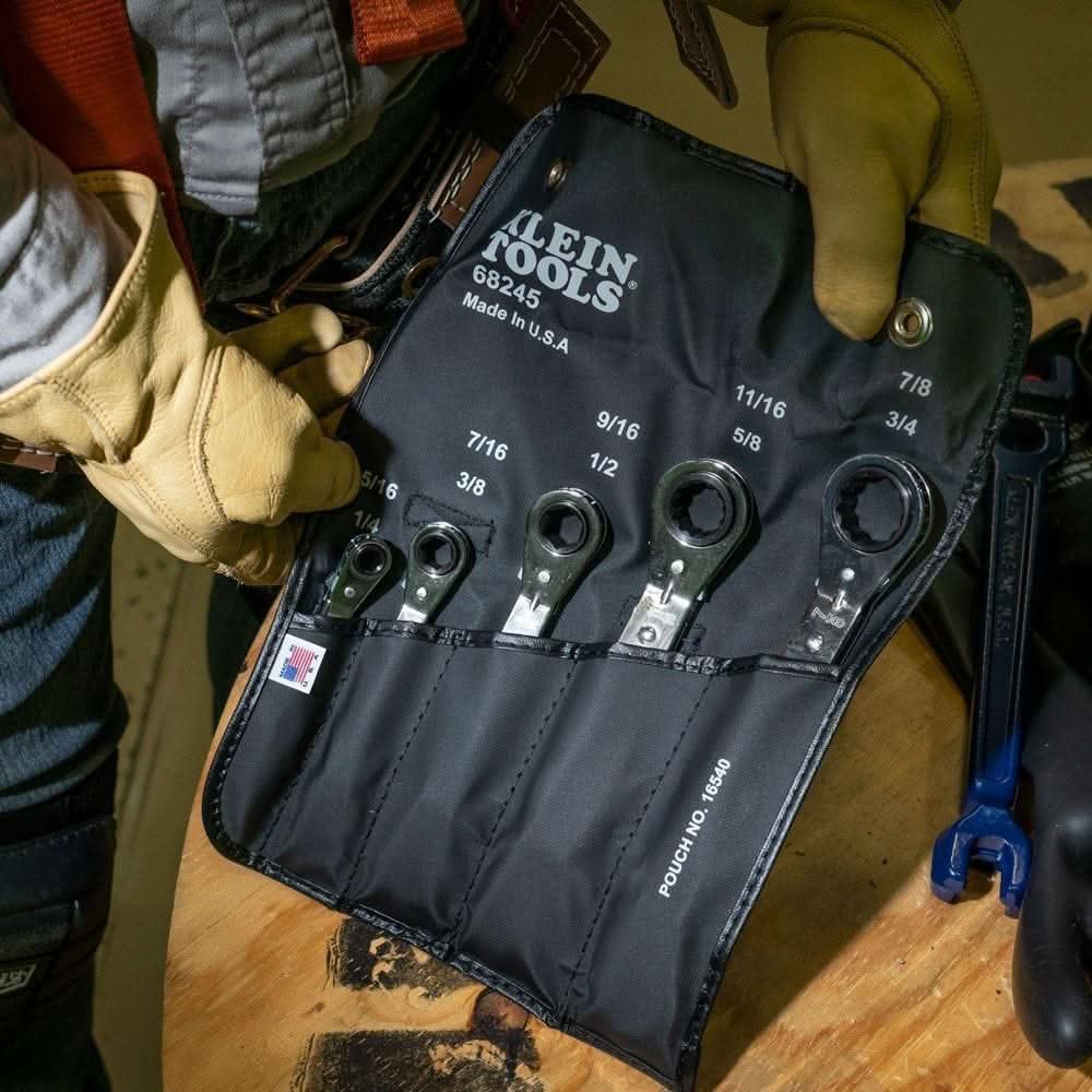 Klein 68245 Reversible Ratcheting Box Wrench Set, 5-Piece - Image 3