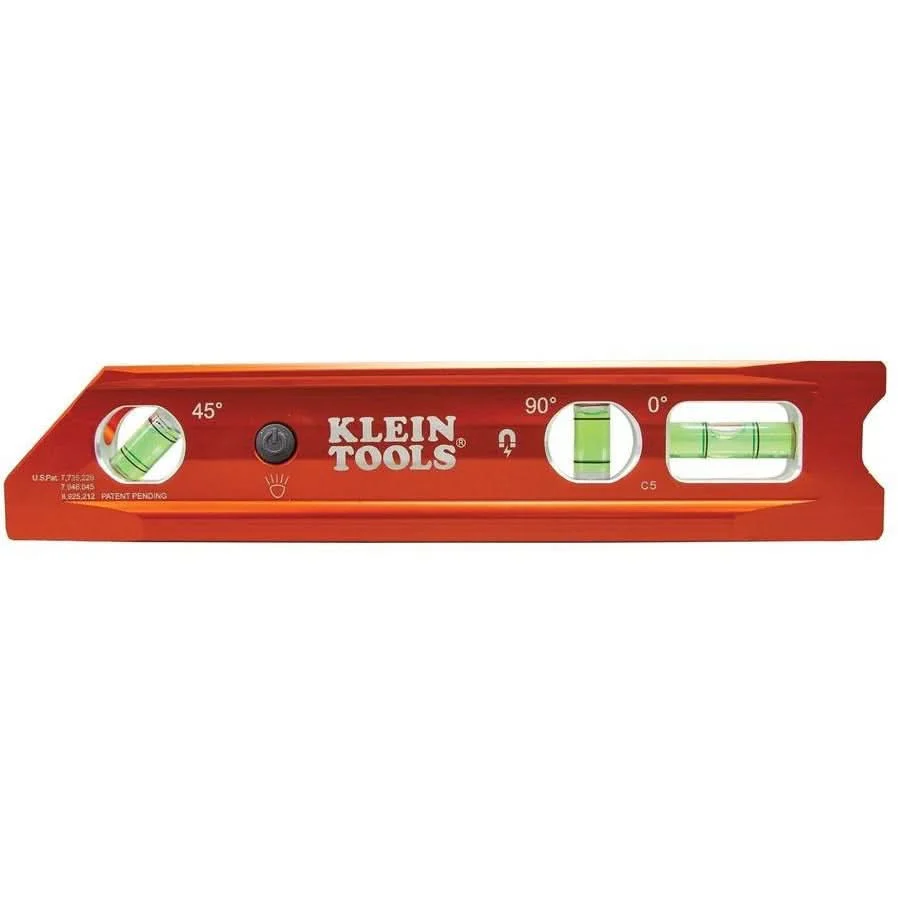 Klein 935RBLT Lighted Torpedo Billet Level, Rare Earth Magnet - Image 1