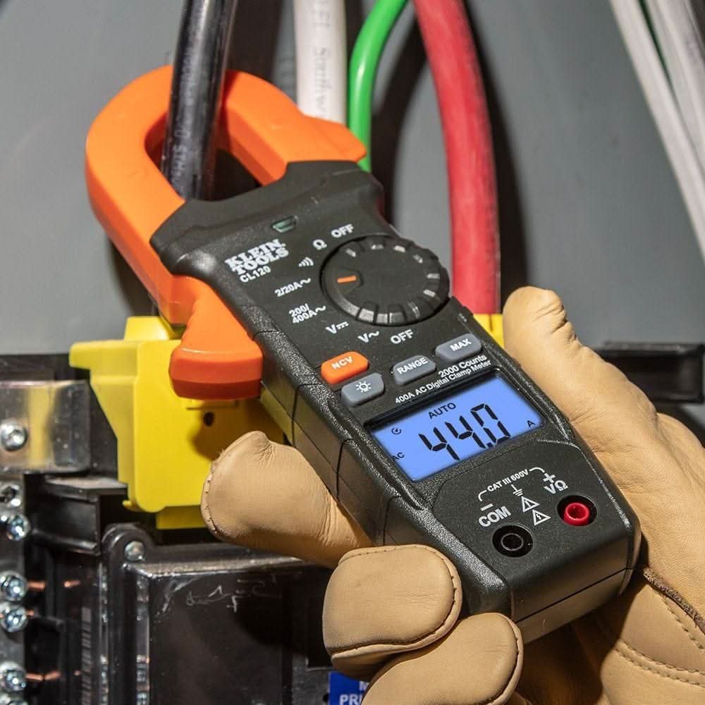 Klein CL120 Digital Clamp Meter, AC Auto-Ranging 400 Amp - Image 2