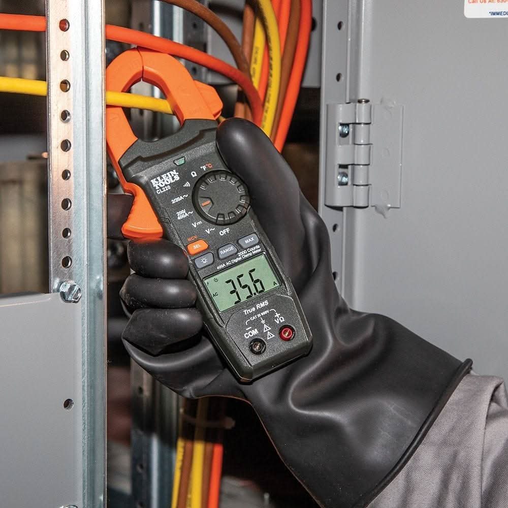 Klein CL220 Digital Clamp Meter, AC Auto-Ranging 400 Amp with Temp - Image 2