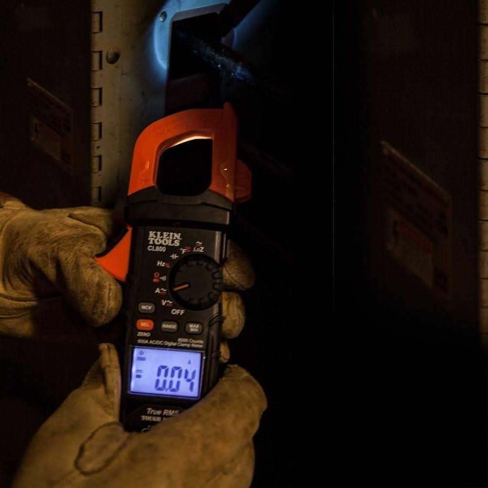 Klein CL800 Digital Clamp Meter, AC Auto-Range TRMS, Low Impedance (LoZ), Auto Off - Image 3