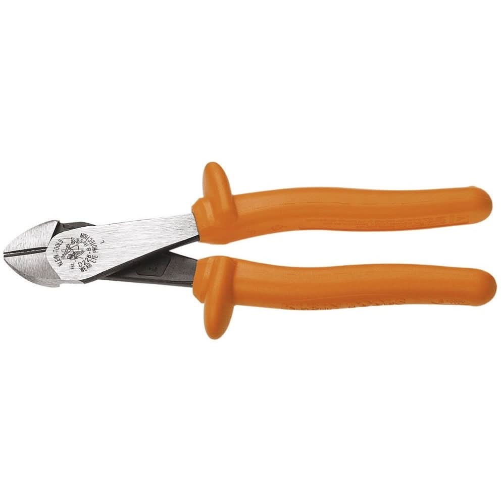 Klein D2000-28-INS 8″ Insulated High-Leverage Diagonal-Cutting Pliers