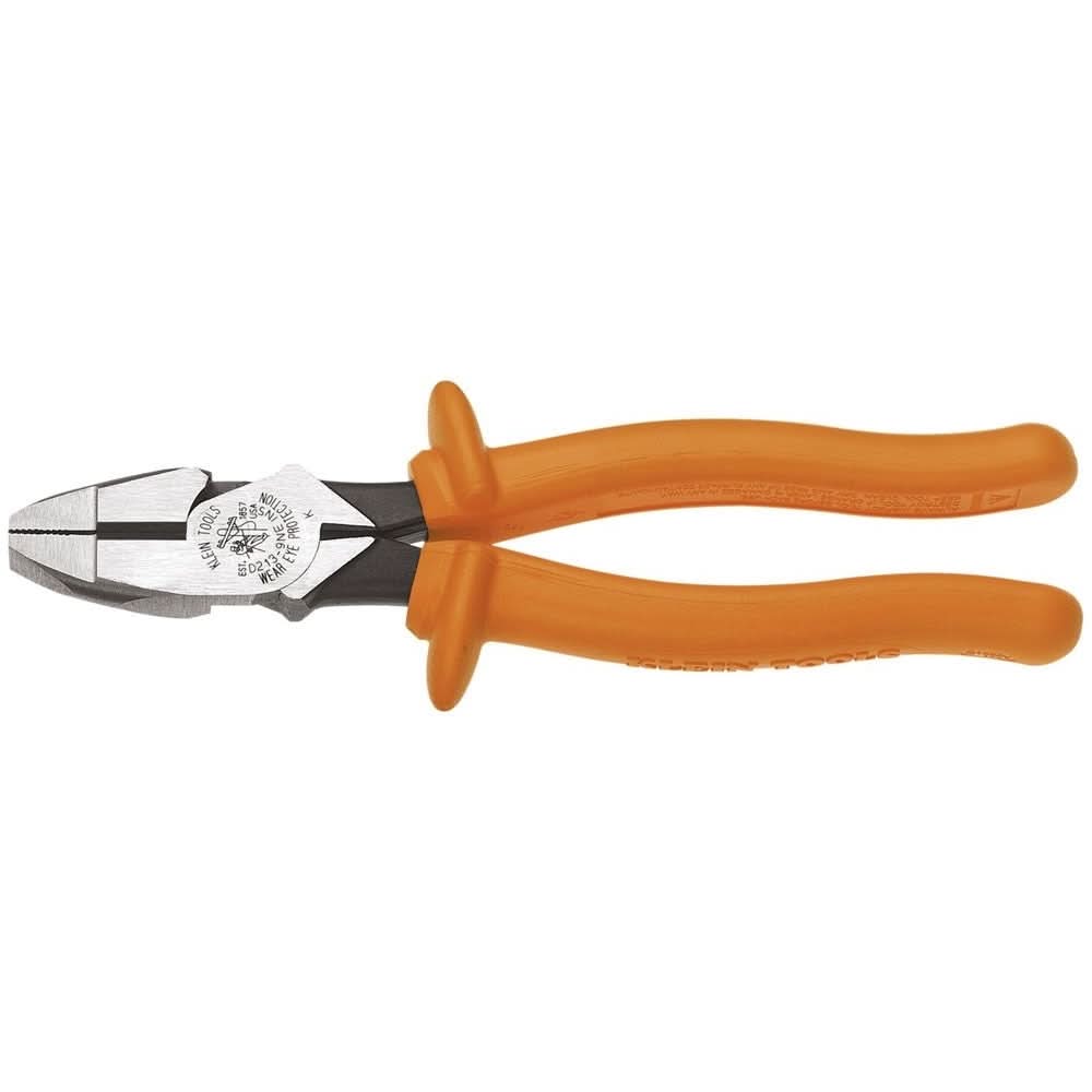 Klein D2000-9NE-INS 9″ Insulated High-Leverage Side-Cutting Pliers 2000 Series