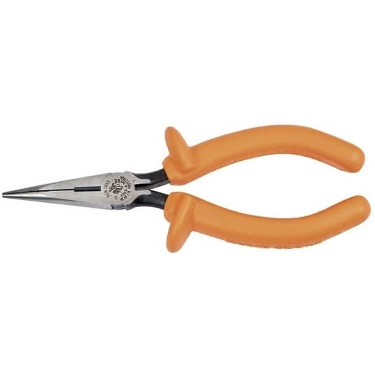 Klein D203-6-INS 6″ Insulated Standard Long-Nose Pliers – Side-Cutting