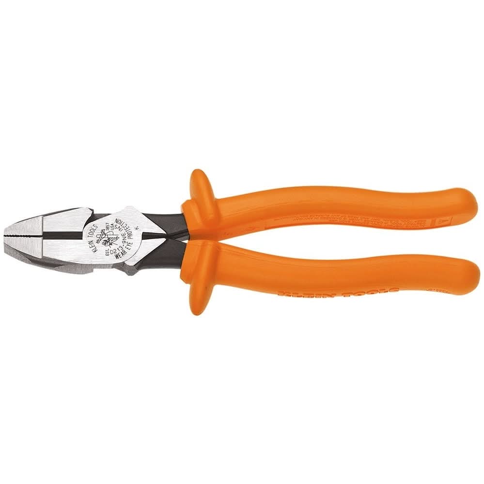 Klein D213-9NE-INS 9″ Insulated High-Leverage Side-Cutting Pliers