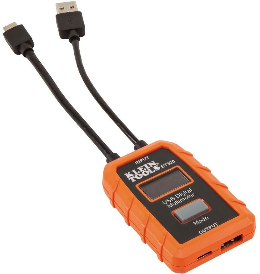 Klein ET920 USB Digital Meter, USB-A and USB-C - Image 2
