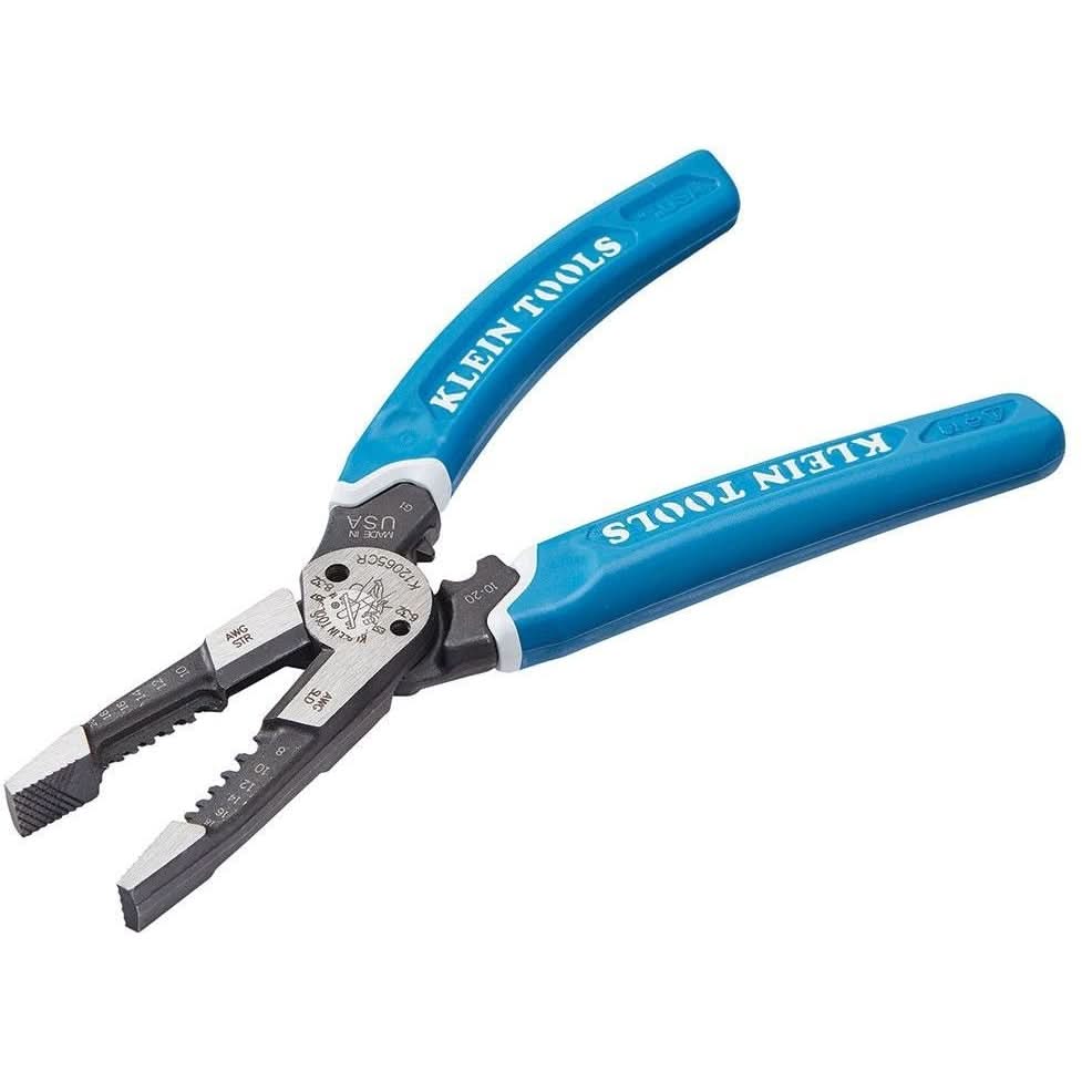 Klein K12065CR Klein-Kurve Heavy-Duty Wire Stripper / Cutter / Crimper Multi Tool, 8-20 AWG - Image 1
