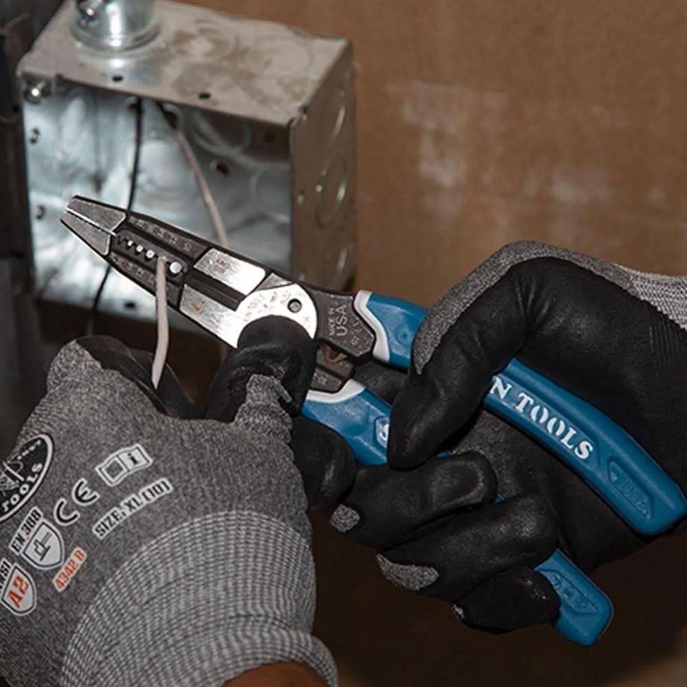 Klein K12065CR Klein-Kurve Heavy-Duty Wire Stripper / Cutter / Crimper Multi Tool, 8-20 AWG - Image 2