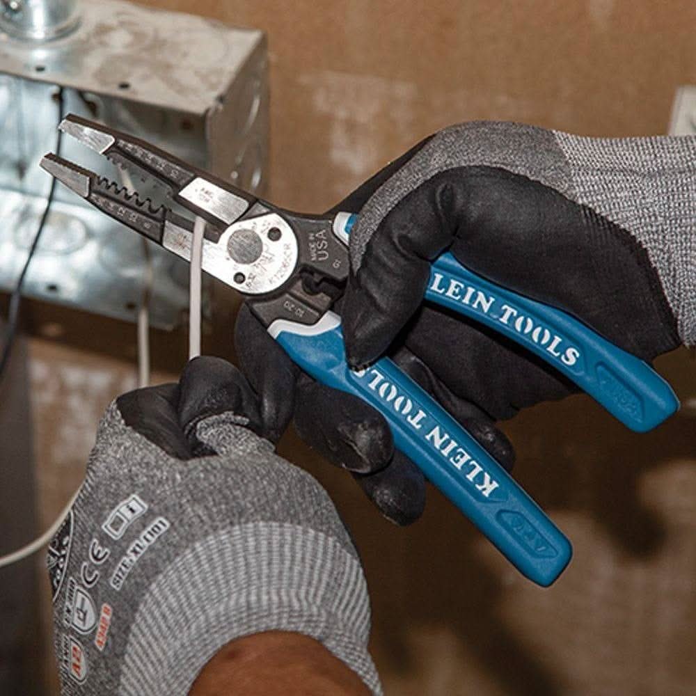 Klein K12065CR Klein-Kurve Heavy-Duty Wire Stripper / Cutter / Crimper Multi Tool, 8-20 AWG - Image 3