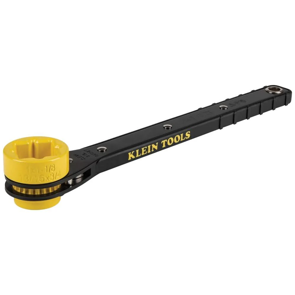 Klein Tools KT152T 4-in-1 Lineman’s Slim Ratcheting Wrench