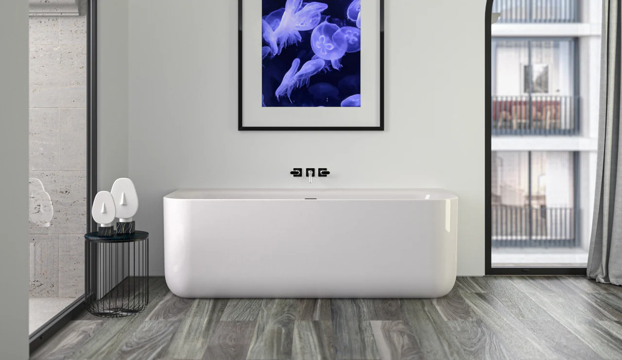 TIDYWALL 180 ACRYLIC BATH TUB | PIETRA CASA BRAND | $10,653.66 - Image 2