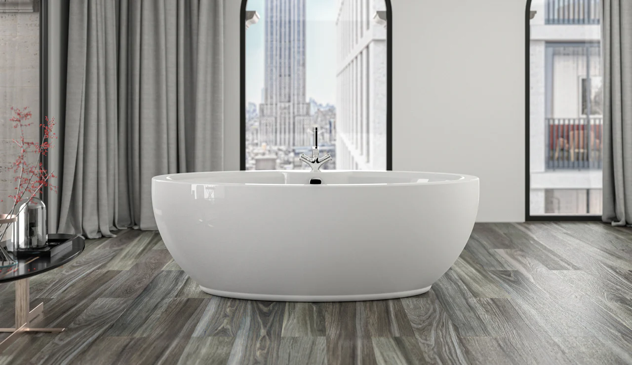 OVAL ACRYLIC BATH TUB | PIETRA CASA BRAND | $11,400.52 - Image 2