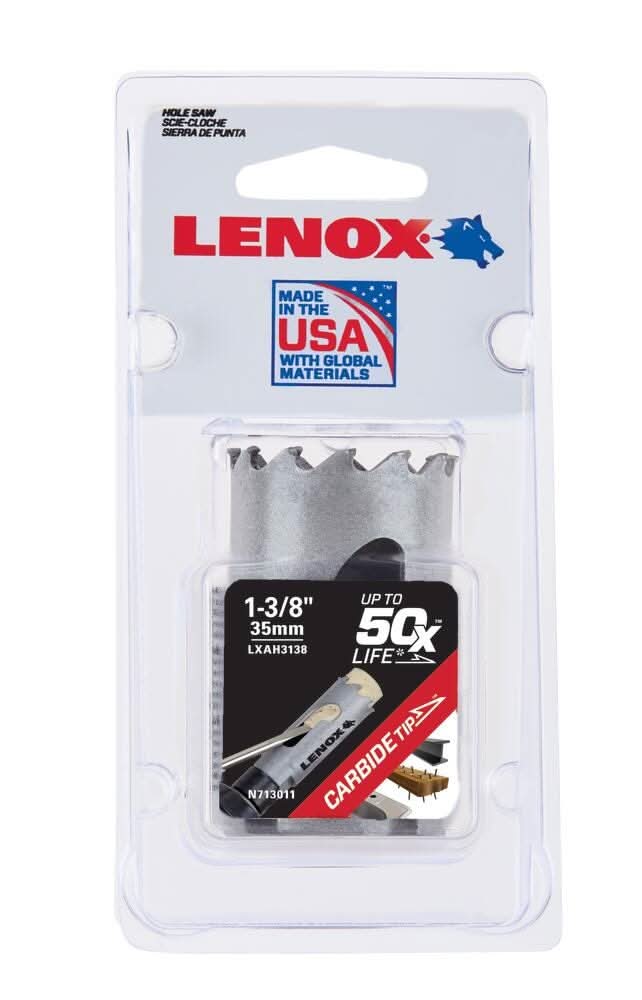 Lenox LXAH3138 1-3/8-Inch Carbide Tipped Hole Saw - Image 2