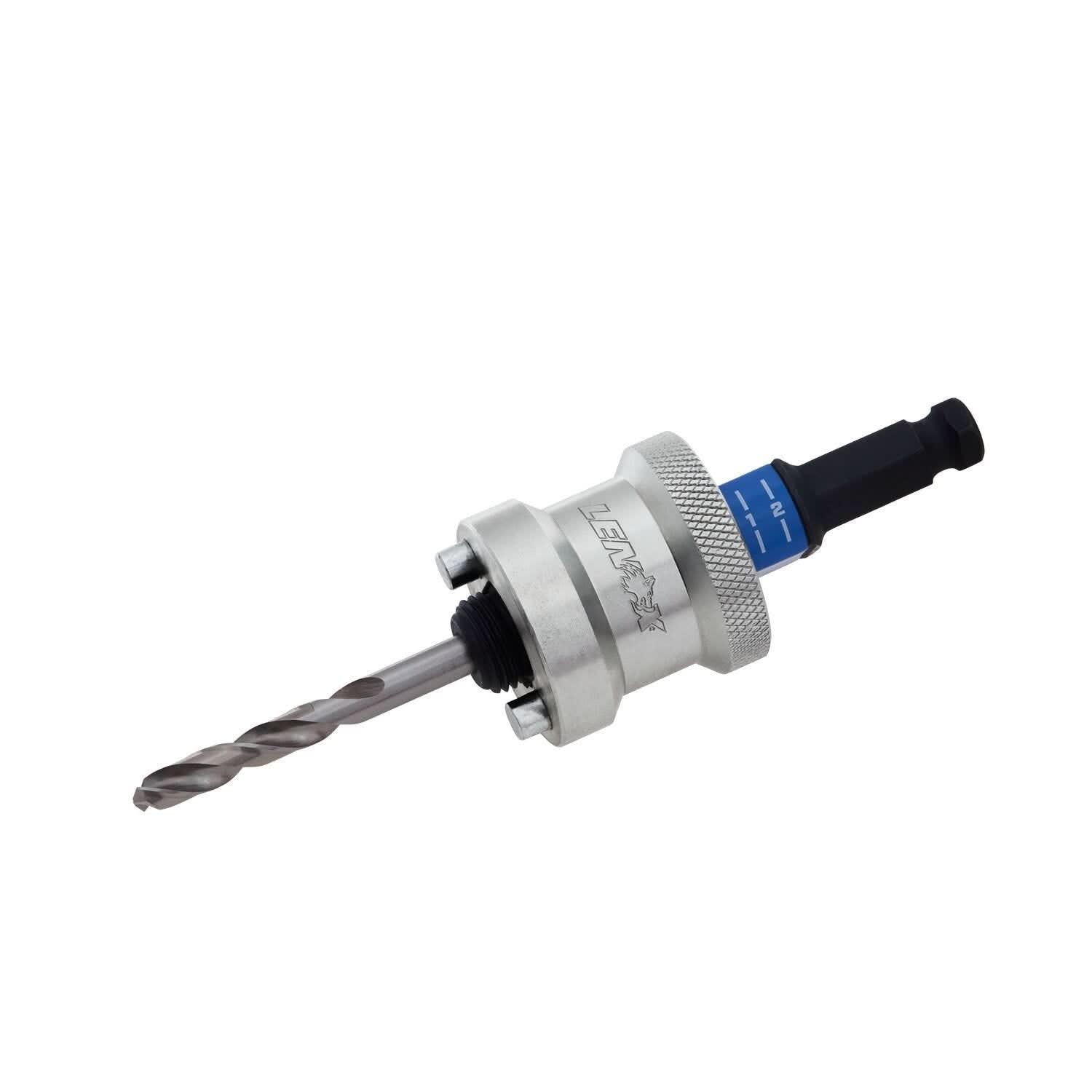 Lenox LXAH9912PBM 1-1/4 in. - 6 in. SNAP BACK Quick Change Hole Saw Arbor, 1/2 in. Shank - Image 3