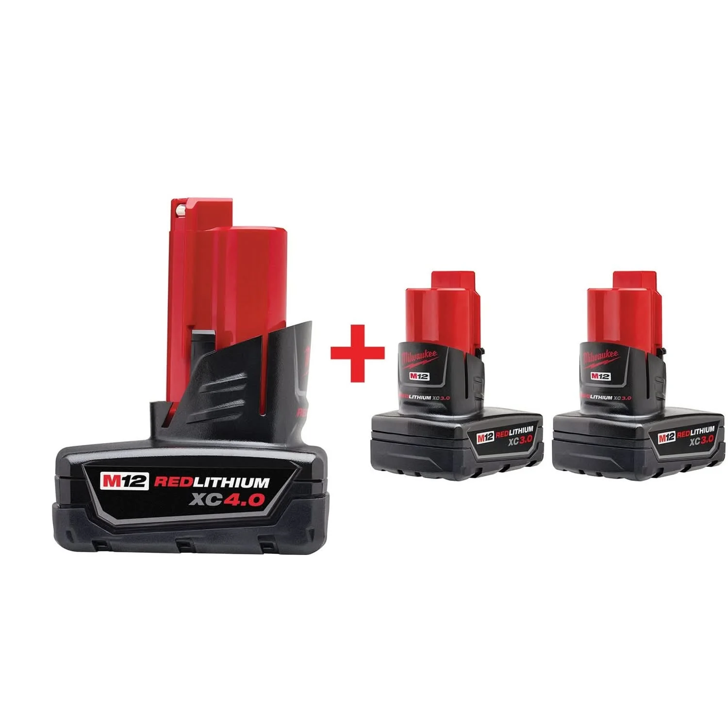 Milwaukee M12 Battery, 3-Pack - Image 1