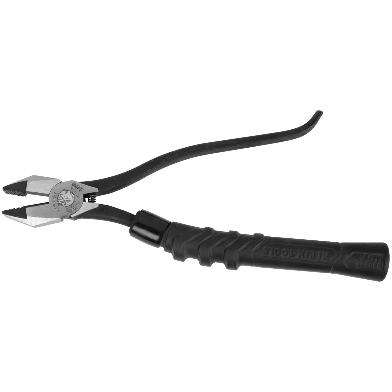 Klein Tools M2017CSTA Ironworker's Slim-Head Comfort Grip Aggressive Knurl Pliers, 9-in. - Image 1