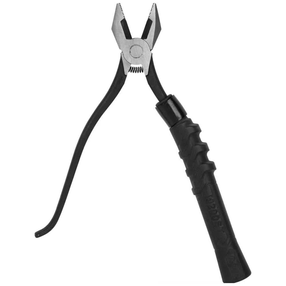 Klein Tools M2017CSTA Ironworker's Slim-Head Comfort Grip Aggressive Knurl Pliers, 9-in. - Image 2