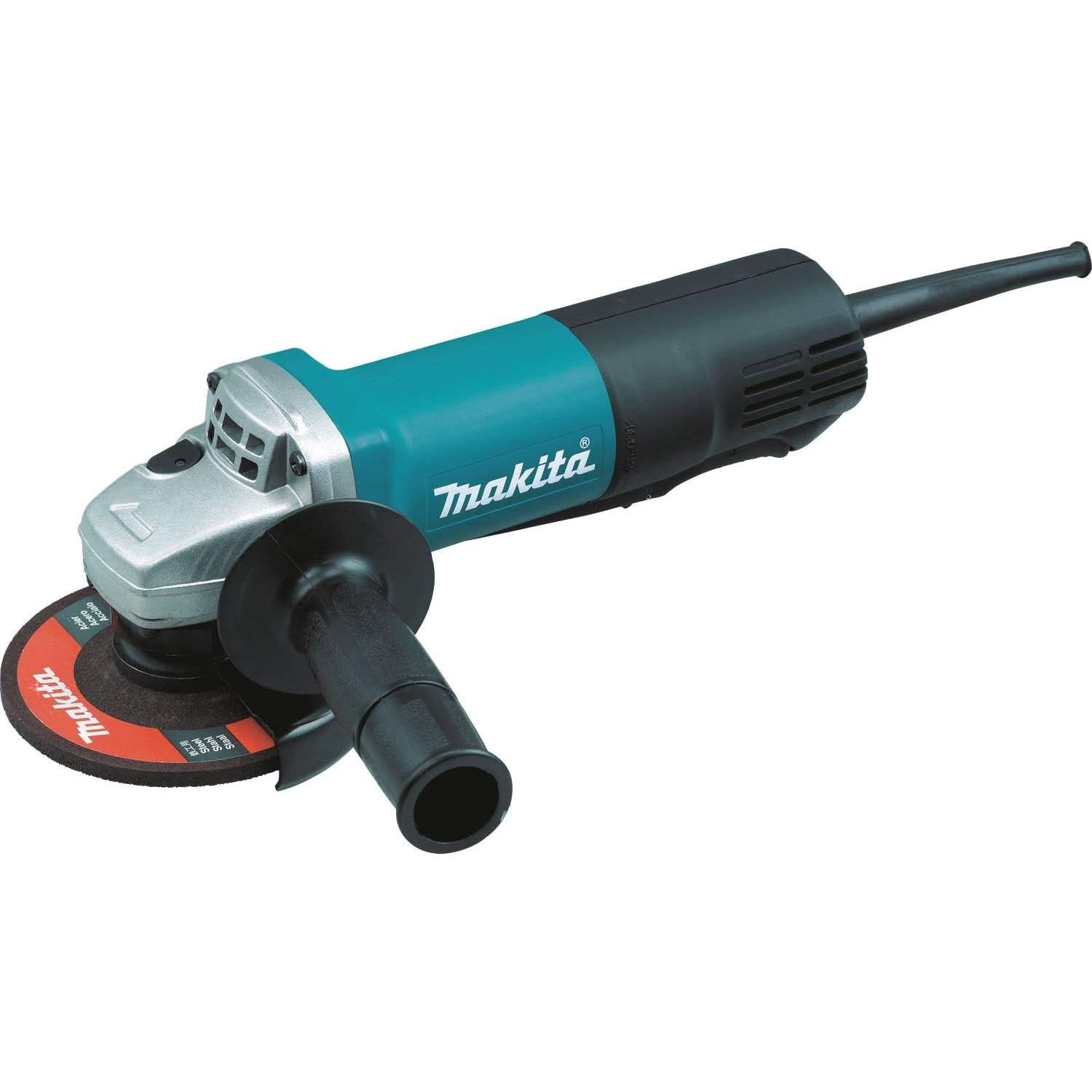 Makita 9557PB Corded 4-1/2" Paddle Switch Angle Grinder, with AC/DC Switch - Image 1