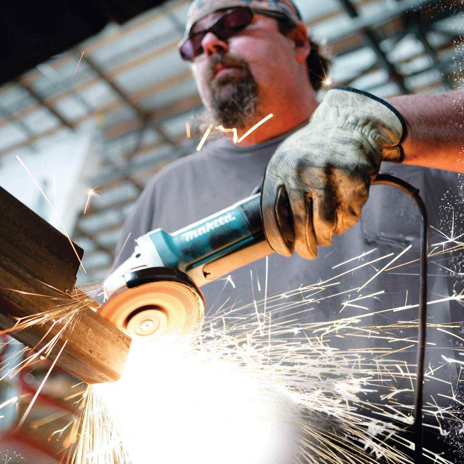 Makita 9564PC Corded 4-1/2" SJS High-Power Paddle Switch Angle Grinder - Image 2