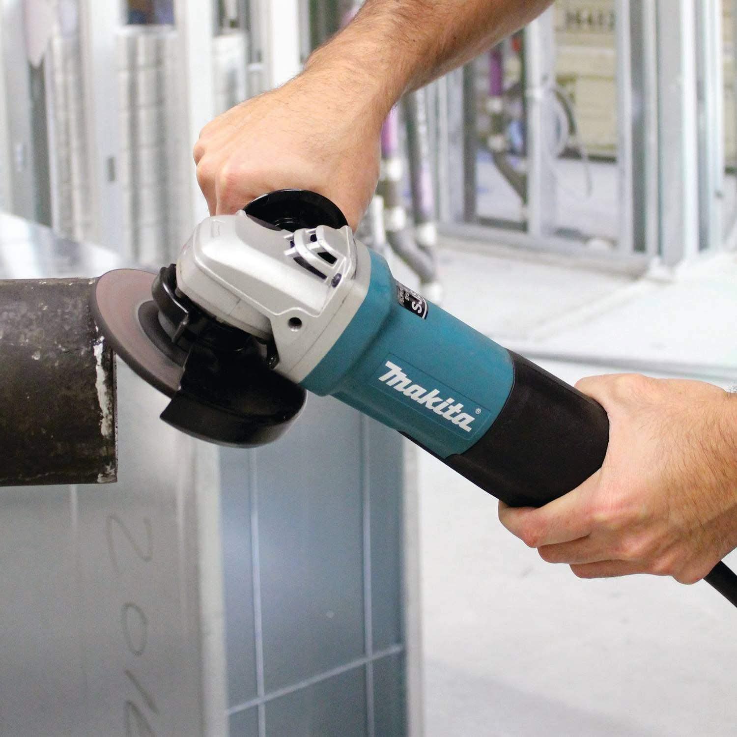 Makita 9564PC Corded 4-1/2" SJS High-Power Paddle Switch Angle Grinder - Image 3